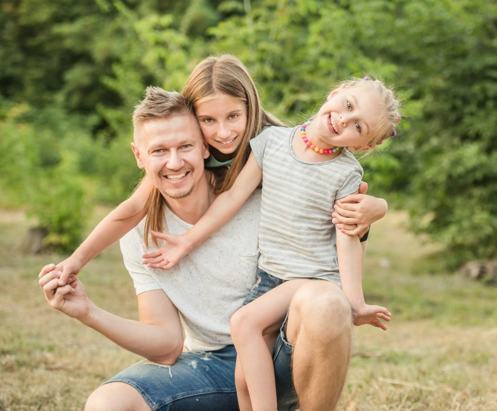 Happy smiling family